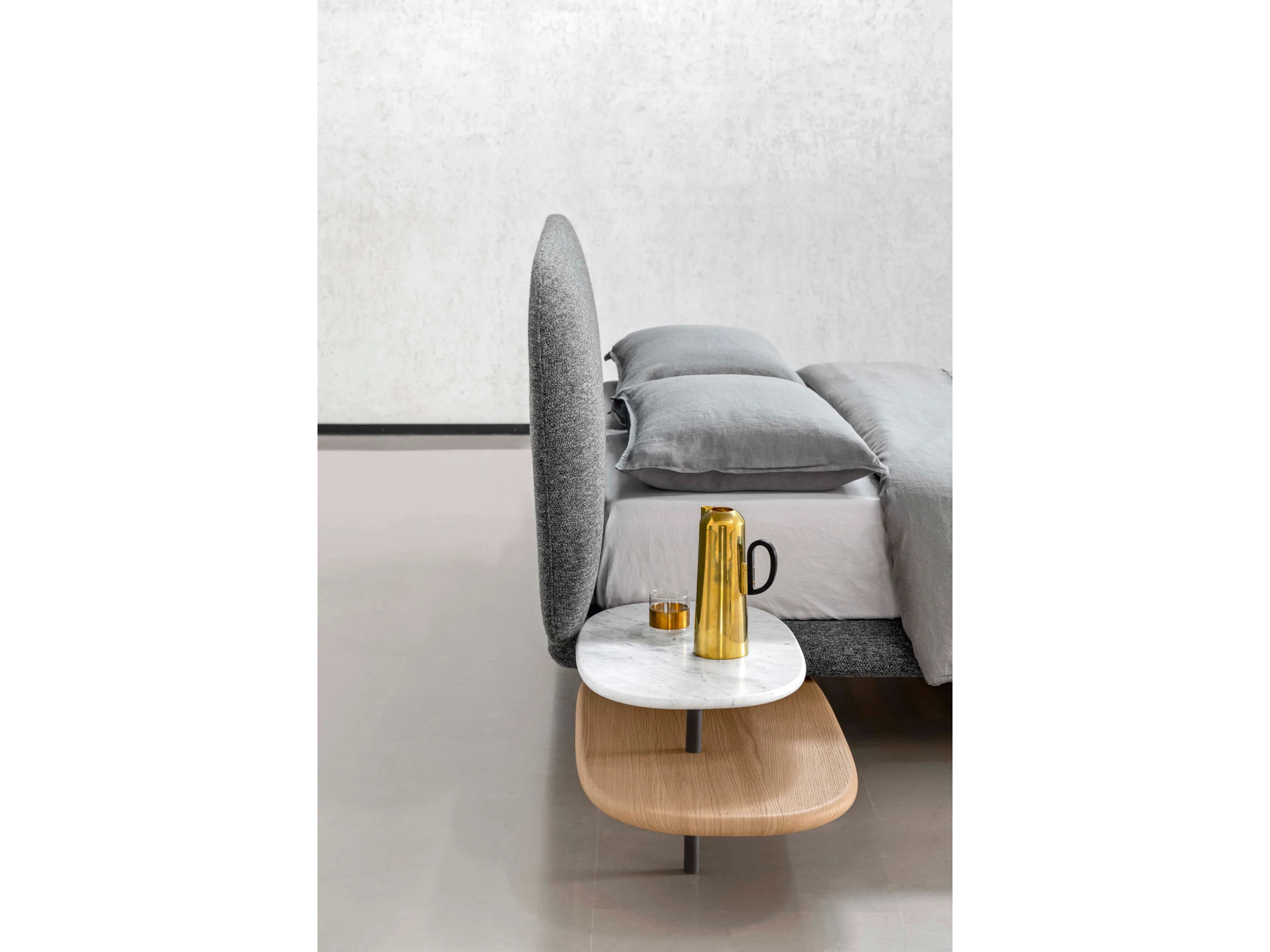 Мягкая кровать из ткани с мягким изголовьем Alf DaFrè Neyõ ARCH-00100012 - Вид №10