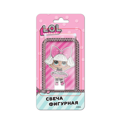 177591 P Свеча фигурная для торта LOL 20 г 1 шт. Патибум 