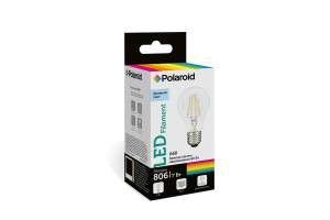 16223020 Светодиодная лампа 220V FIL A60 7W 6500K E27 806lm PL-A60F7276 Polaroid