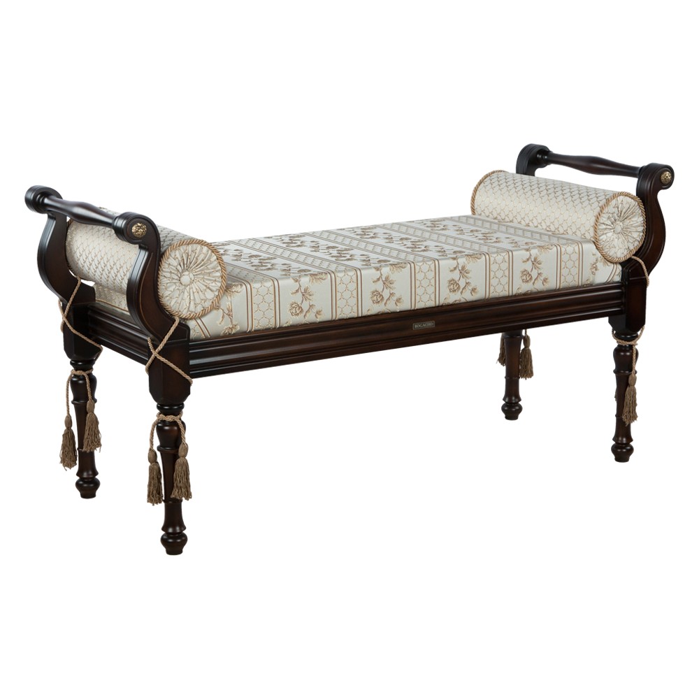 17106 Банкетка Флоренция Орех Оберджин Крем BOGACHO 4627138179673