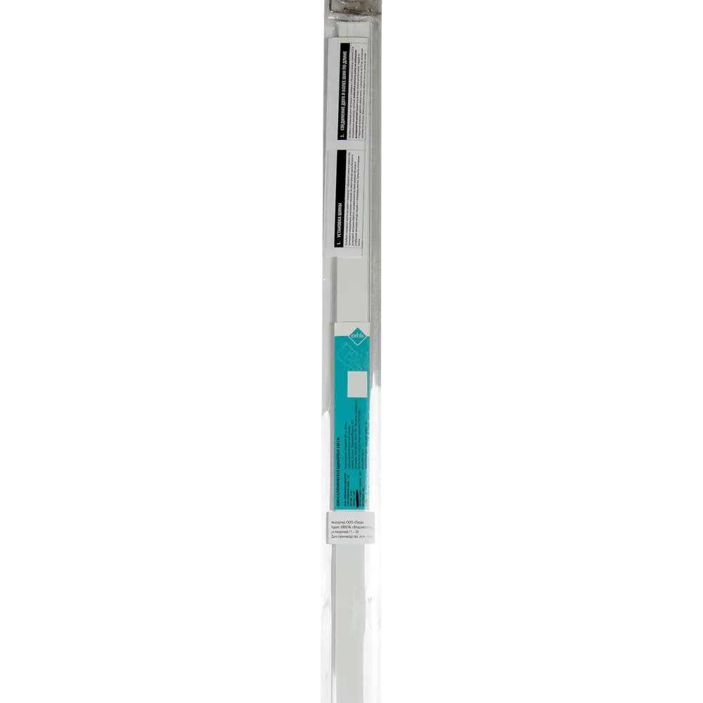 Карниз шинный однорядный, 200 см алюминий цвет белый ORBIS STLM-2140959 - Вид №1