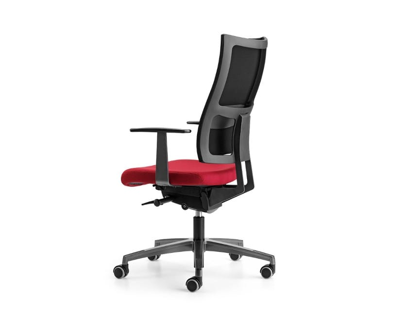 Офисное кресло с сетчатыми колесами и подлокотниками с 5 спицами TALIN Allynet ARCH-00119708 - Вид №1