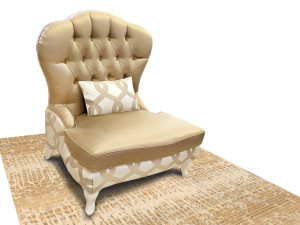 Кресло capitonné из ткани