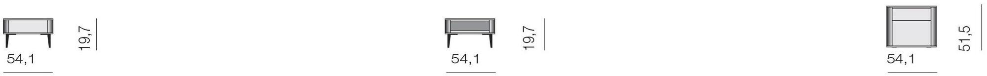 TUMIDEI Лаковая прикроватная тумба с ящиками Circle sun-id-1458828 - Вид №3