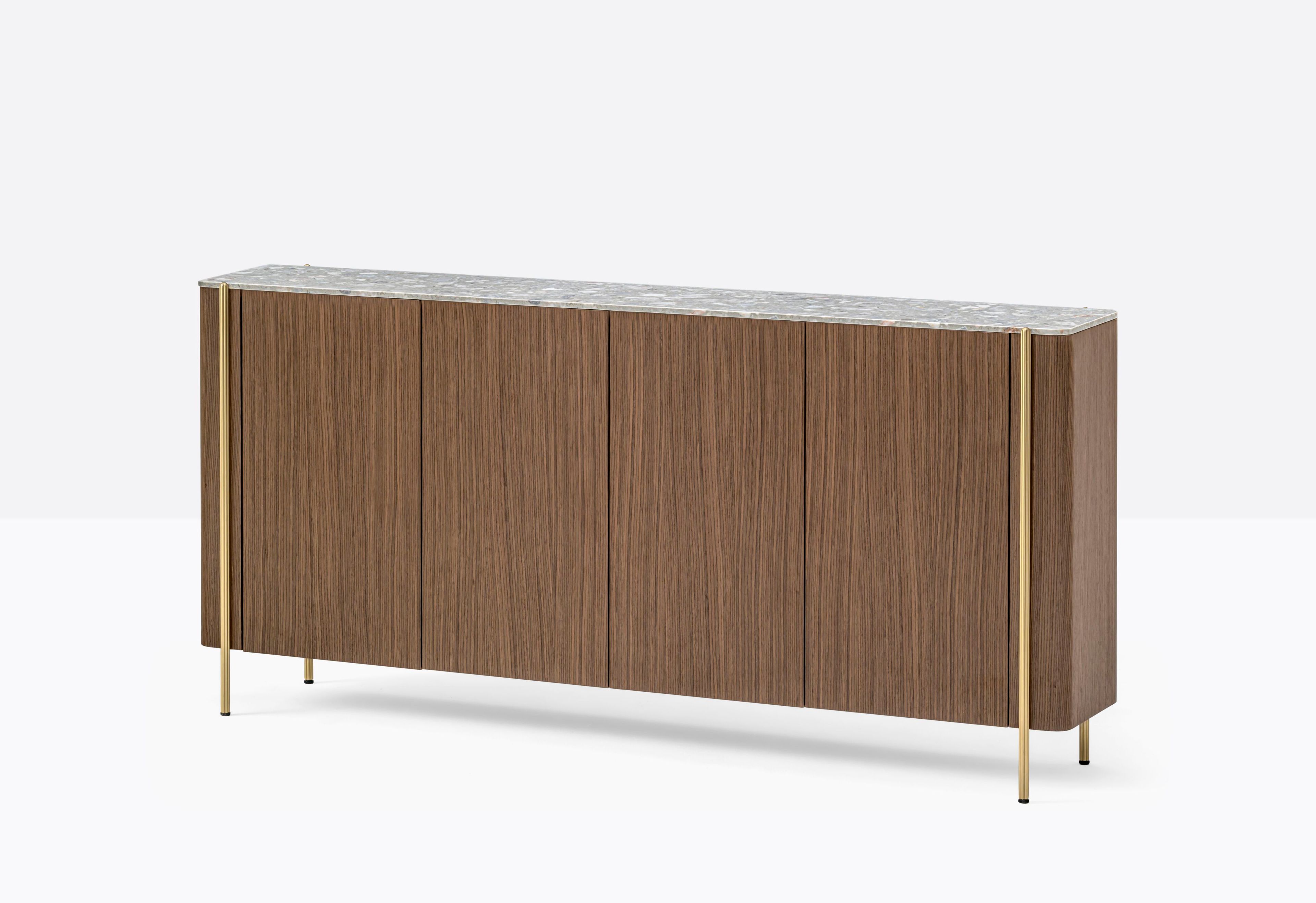 Деревянный шкаф с распашными дверями Pedrali BLUME SIDEBOARD ARCH-00139483 - Вид №2