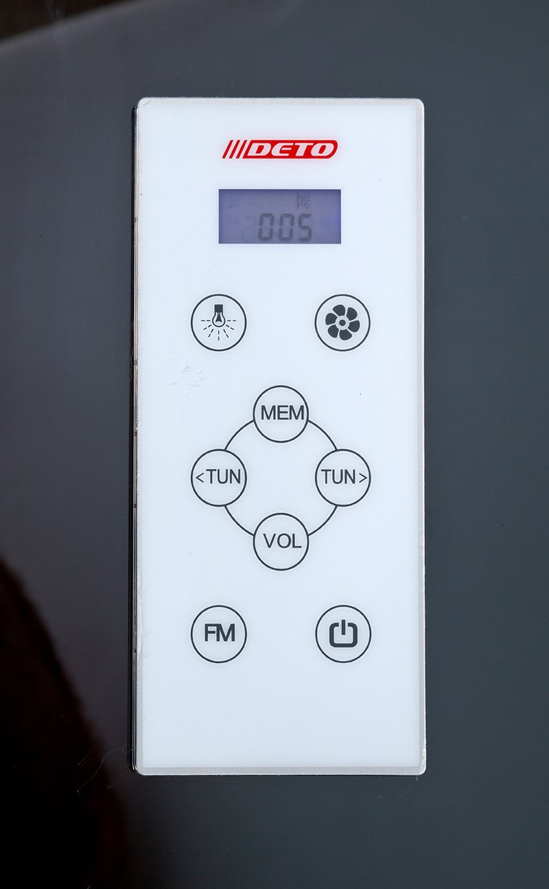 L 801 с электрикой BLACK Душевая кабина DETO Серия L Z900 MISTIC - Вид №16