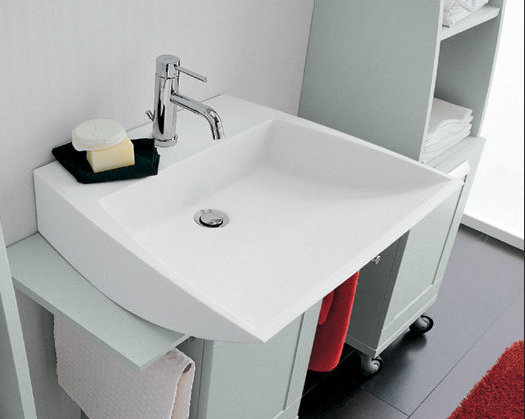 GA27 GARDENIA Комплект мебели для ванной комнаты 35+70+35 см ARDECO Ardeco S. R. L 42696 - Вид №2