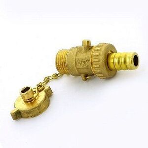 Кран шаровый ITAP со штуцером и заглушкой сливной 3/8"