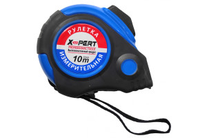 17174065 Рулетка X-PERT 10м прорезиненная, противоударная 25мм АВТОСТОП 46587 Профессионал