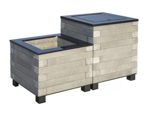 Корзина для мусора / каменный контейнер