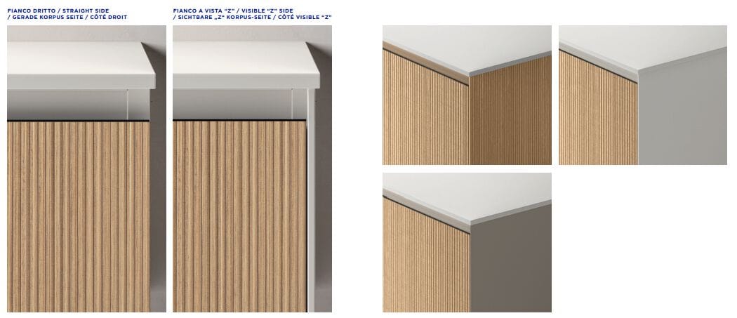 Подвесной умывальник из термо текстурированного и матового лака ARBLU Dress System ARCH-00121577 - Вид №6