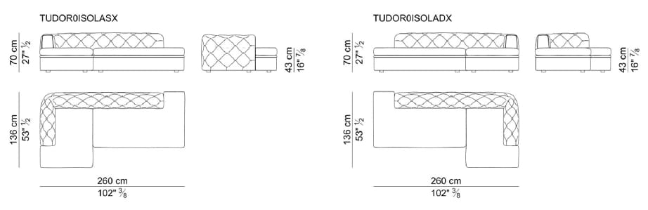 Кожаный угловой диван capitonné i 4 Mariani ARCH-00110360 - Вид №2