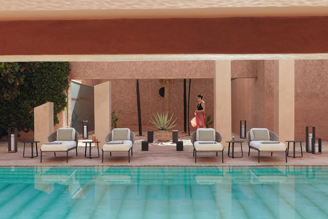 MNST321 Шезлонг лава бронза Manutti Radius - Вид №6