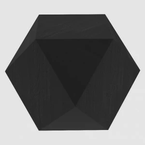 Тумба дизайнерская черная 40х57 см "Многогранник" от Odingeniy ODINGENIY  178329 Черный