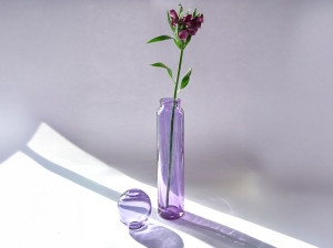 Ваза из дутого стекла