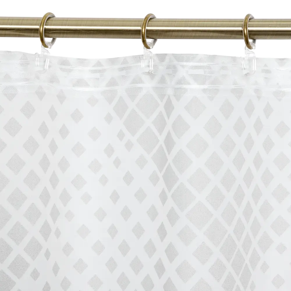 Тюль на ленте «Ромбы», 250x280 см, геометрия, цвет серый GARDEN STLM-2181084 - Вид №5