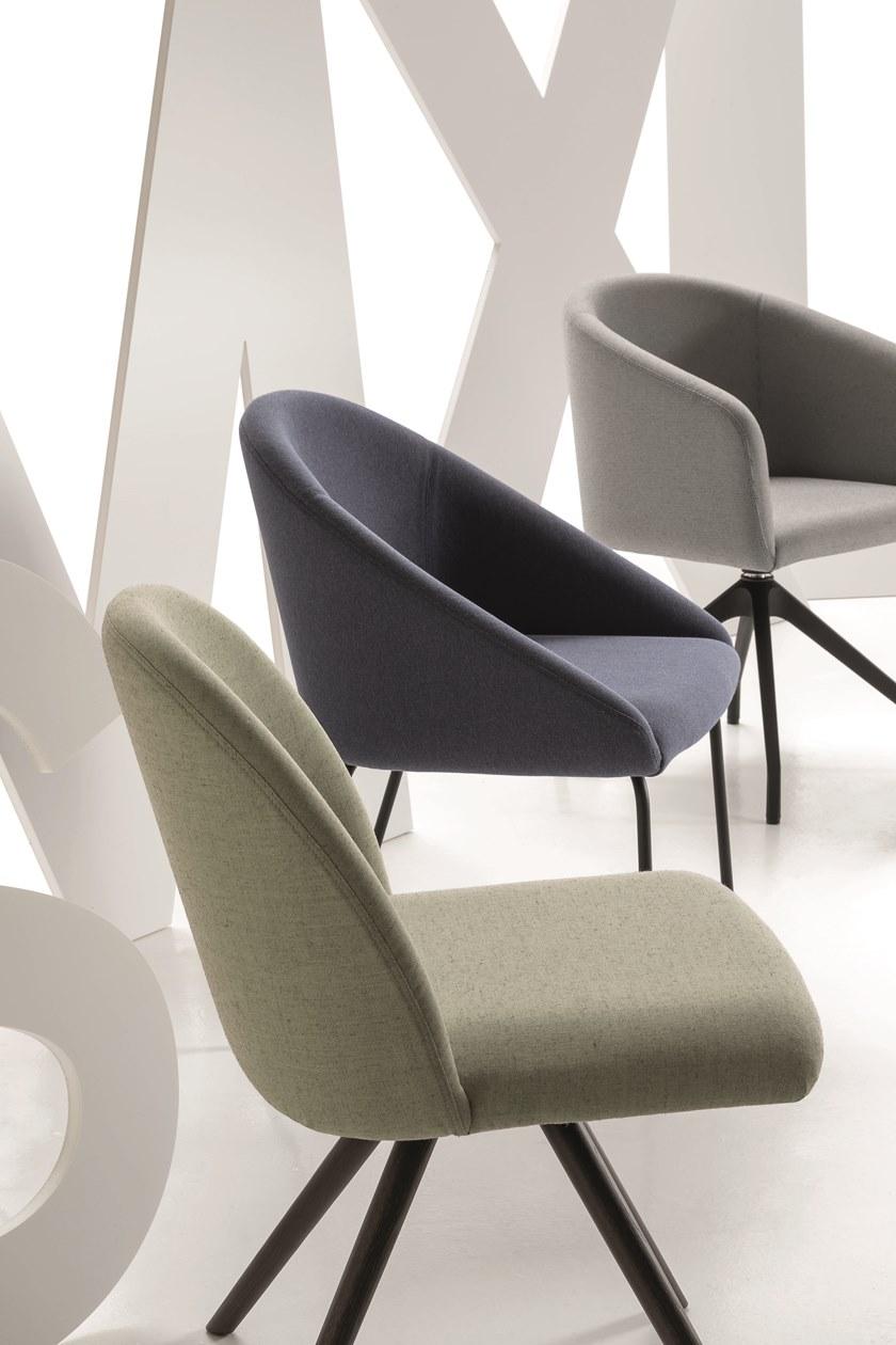 Luxy Стул на козелке из ткани с подлокотниками Bloom 4blfl22 - Вид №7