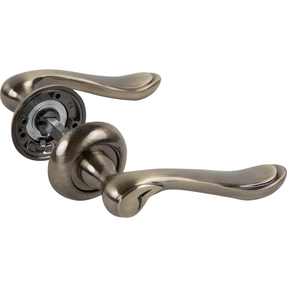 Комплект дверных ручек 17L 170 BK AB, с запиранием, цвет античная бронза ФАБРИКА ЗАМКОВ STLM-2189220 - Вид №1