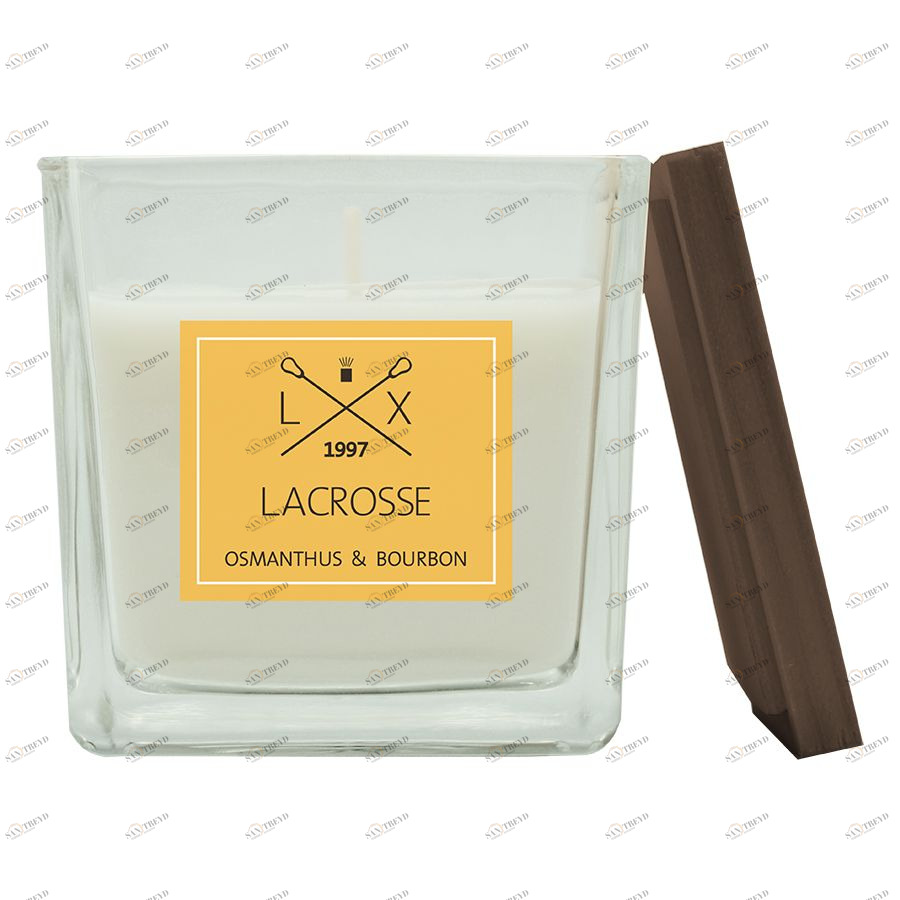 Свеча ароматическая в стекле "Османтус & Бурбон" 8*8 см Ambientair VV045OBLC