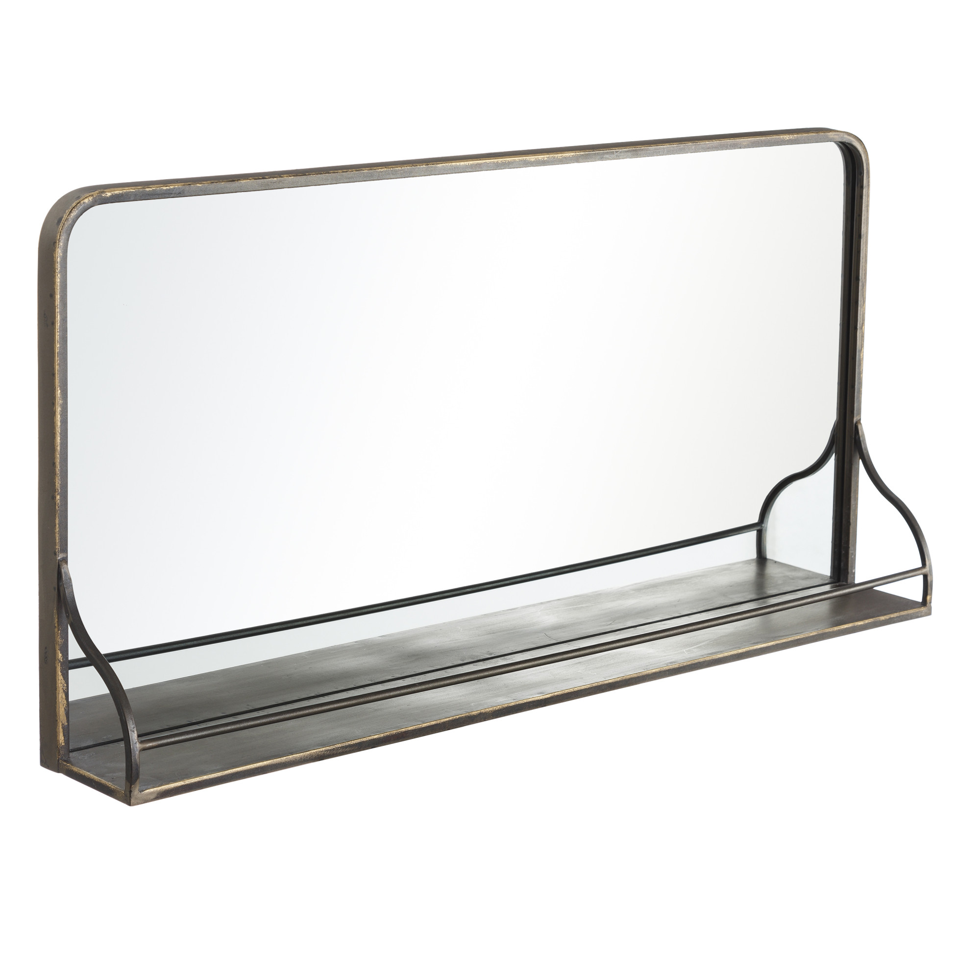 DZ-106-440 ЗЕРКАЛО НАСТЕННОЕ С ПОЛКОЙ TO4ROOMS 