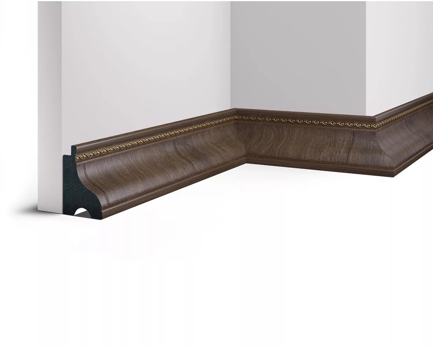 90971753 Плинтус напольный Cosca Дуб темный 2200x42x60 мм STLM-0429518 COSCA DECOR