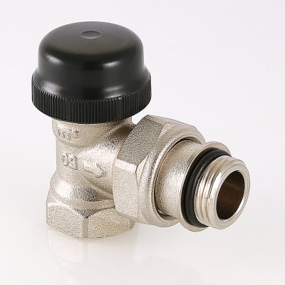 VT.037.N.04 Клапан термостатический угловой с преднастройкой Valtec 1/2"  - Вид №1