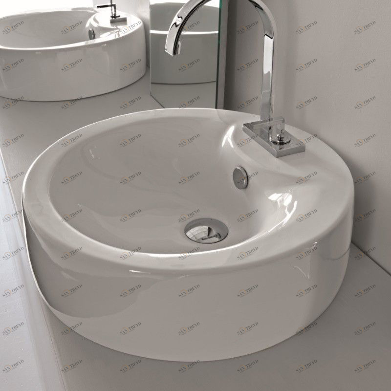 19013 Накладная раковина на столешницу  овальная Ceramica Hidra 