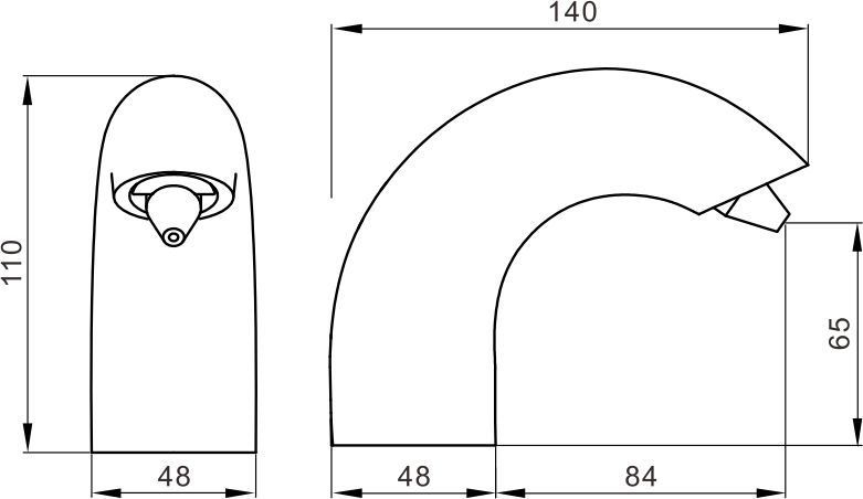 304009736 Автоматический дозатор для мыла ASD-6611 KSITEX  - Вид №2