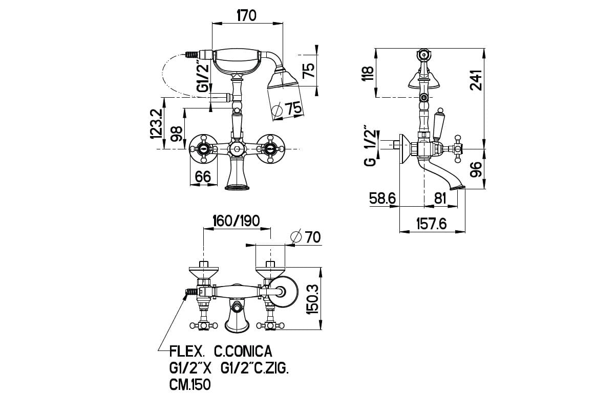 Наружная настенная ванна Gaia Mobili Complements ARCH-00033615 - Вид №2