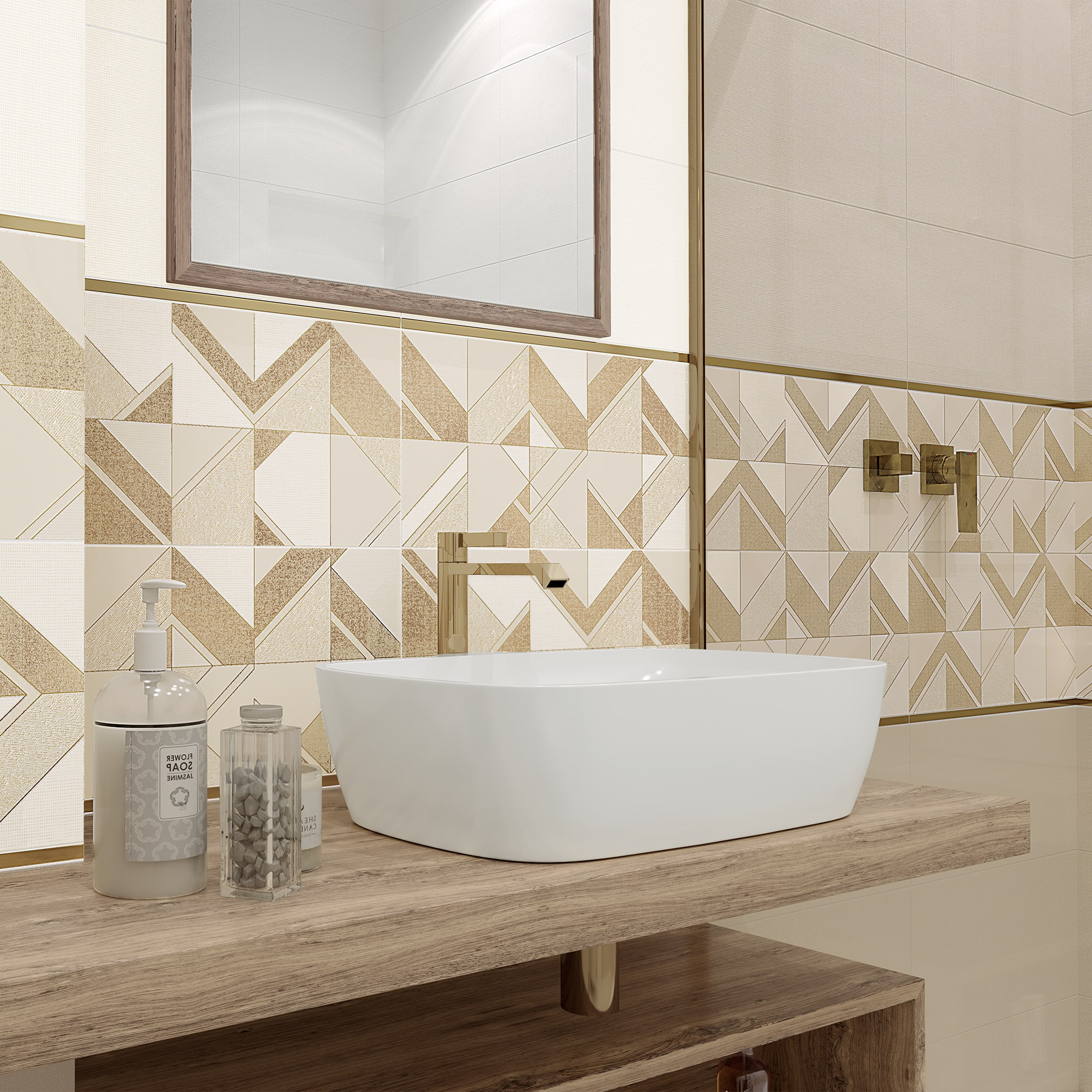 84766256 Плитка настенная 24,9x50 1.49м2 цвет бежевый VERONICA Santreyd - Вид №4