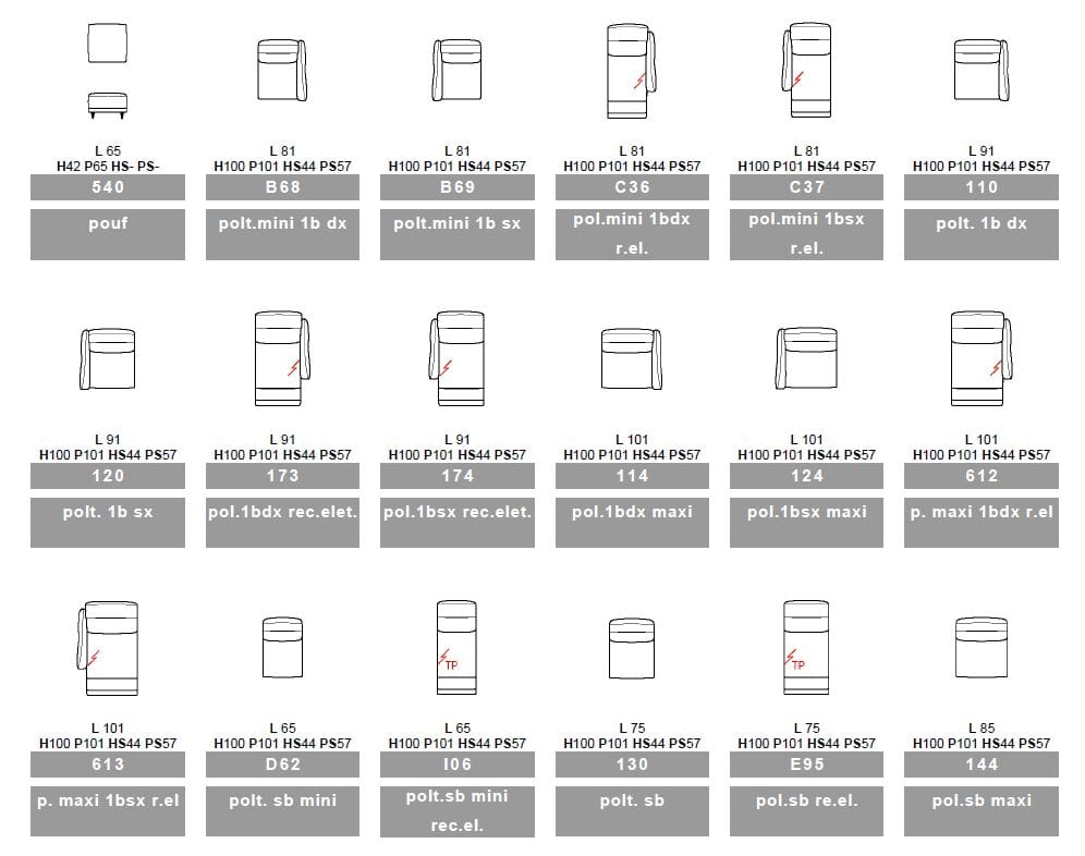 Кожаный угловой модульный диван Calia Italia премиум ARCH-00117792 - Вид №2