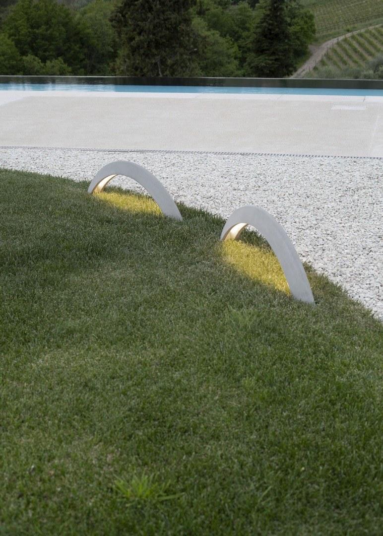 Martinelli Luce Торшер уличный светодиодный из бетона  2305/gr  - Вид №5