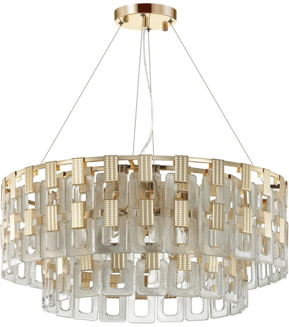90228281 Люстра потолочная HALL 4989-12 12 ламп 24 м² цвет золотой STLM-0140196 ODEON LIGHT