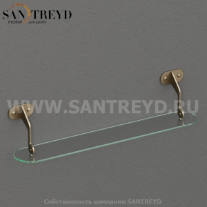 741993 Полочка из стекла 60 см, цвет Бронзовый Kerasan ACCESSORIES Италия