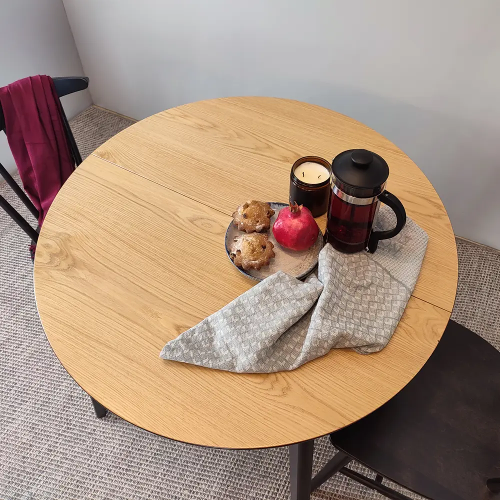 Кухонный стол Экомебель Фрам раскладной 90x75x90 см, дерево натуральный венге 89399180 STLM-1430401 - Вид №8