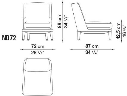 Maxalto Кожаное кресло с высокой спинкой Nidus sun-id-1487506 - Вид №1