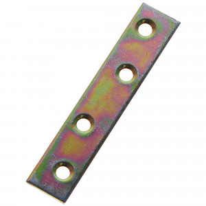 16965801 пластина соединительная мебельная 80x15x1,75 желтая оцинкованная