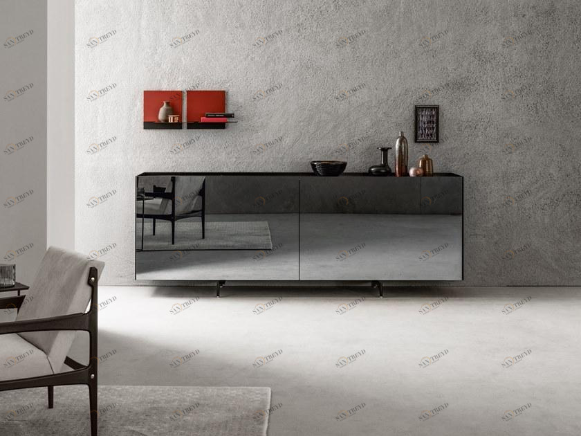 Capo d’Opera Буфет из зеркального стекла с раздвижными дверцами Atelier sun-id-1503028