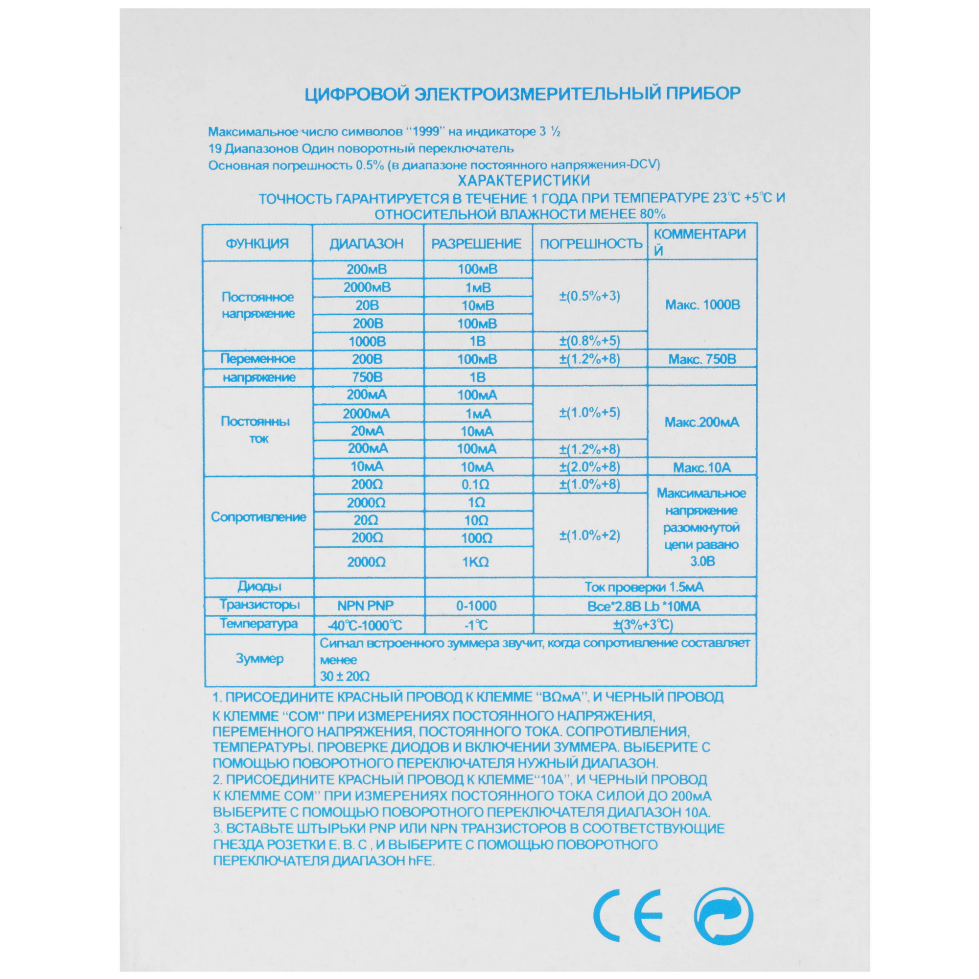 Мультиметр Pro Legend 832 9190802 STDN-0081784 - Вид №4