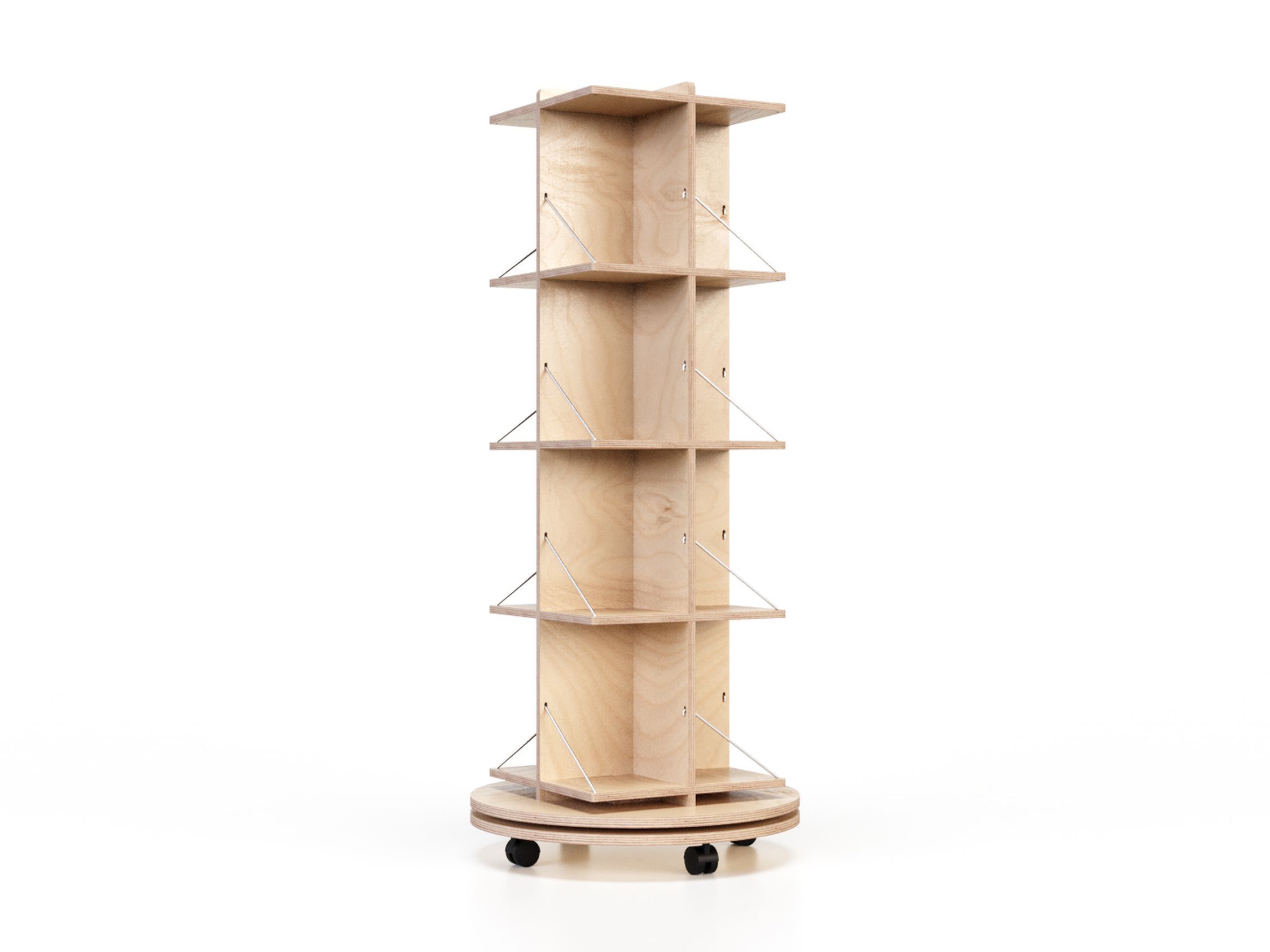Деревянная вращающаяся витрина с колесами Esposit экспоненты ARCH-00123831
