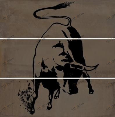 VB\A21\3x\13062R Панно Раваль Бык 90*90 Kerama Marazzi sun-id-320551