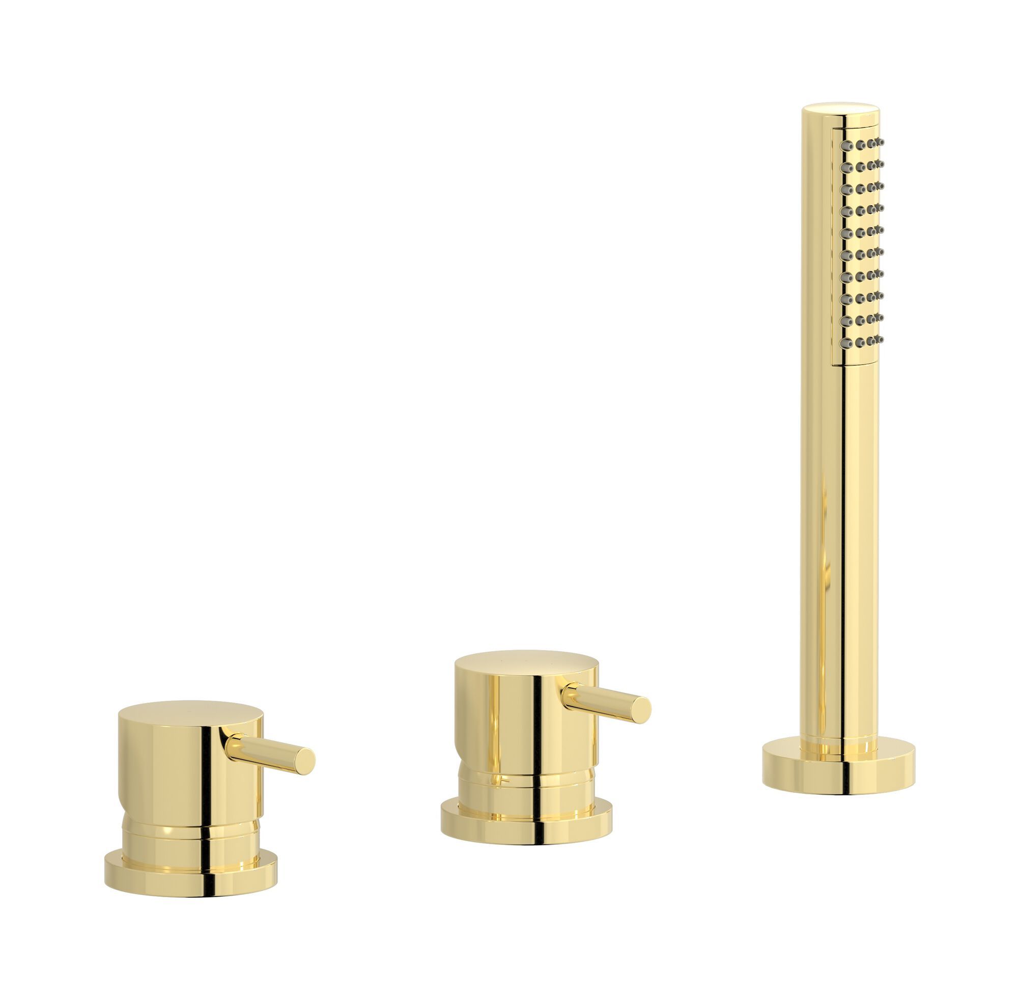 Смеситель для ванны с 3 отверстиями и ручным душем IB Milano Torino ARCH-00071984 - Вид №4