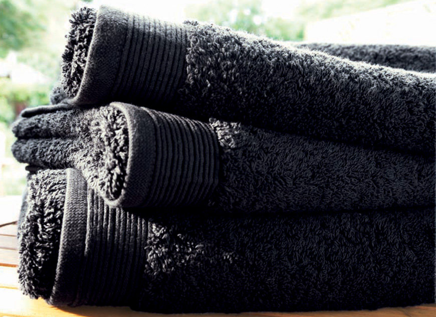 TOW_UNI_AN_55 Полотенце 55/110 anthracite темно-серый хлопок 600гр/м2 Blanc des Vosges Santreyd 