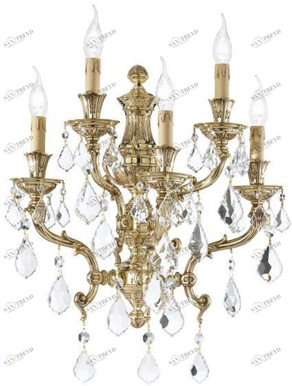 Possoni Illuminazione Аппликация из французского золота с кристаллами schoeler Windsor 888/a5-sh/p