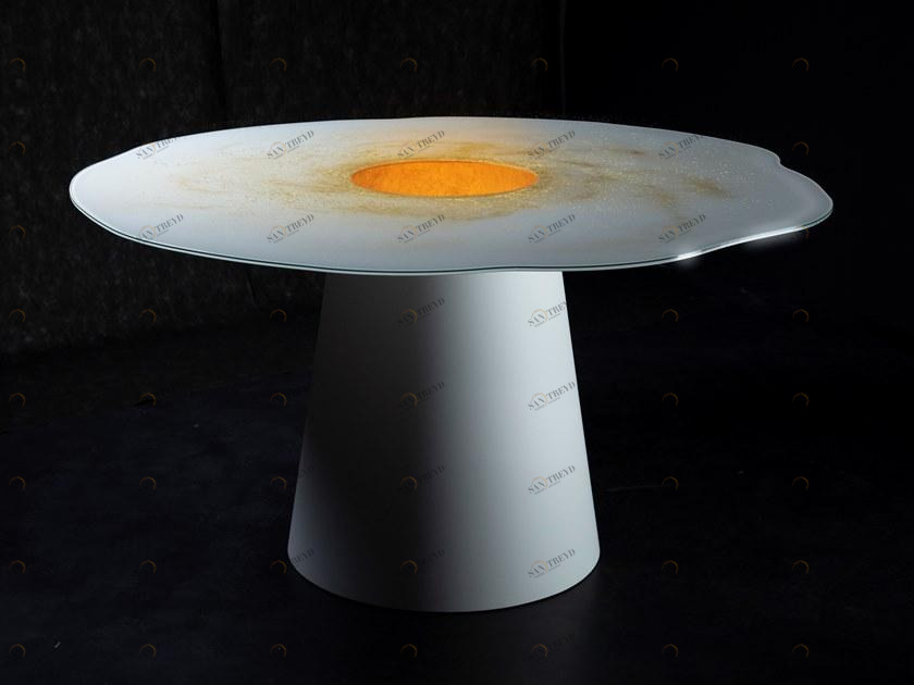 Unica by Tecnotelai Круглый стол из нержавеющей стали и стекла Orbita sun-id-1388388