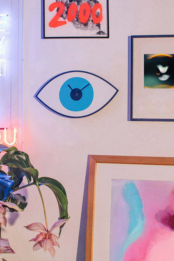 Часы настенные синие Mystic Time Eye DOIY  00-3894915 Синий  - Вид №1