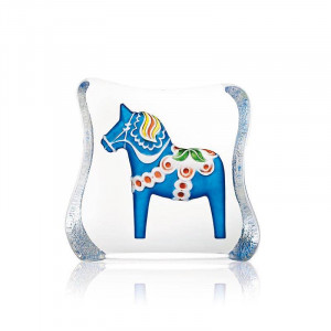 26125 Скульптура "Далекарлийская лошадка", синяя, 110/95 мм. Maleras