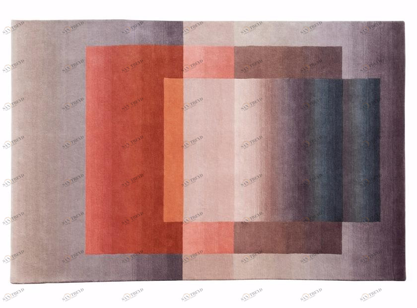 Roche Bobois Прямоугольный шерстяной коврик sun-id-1422315