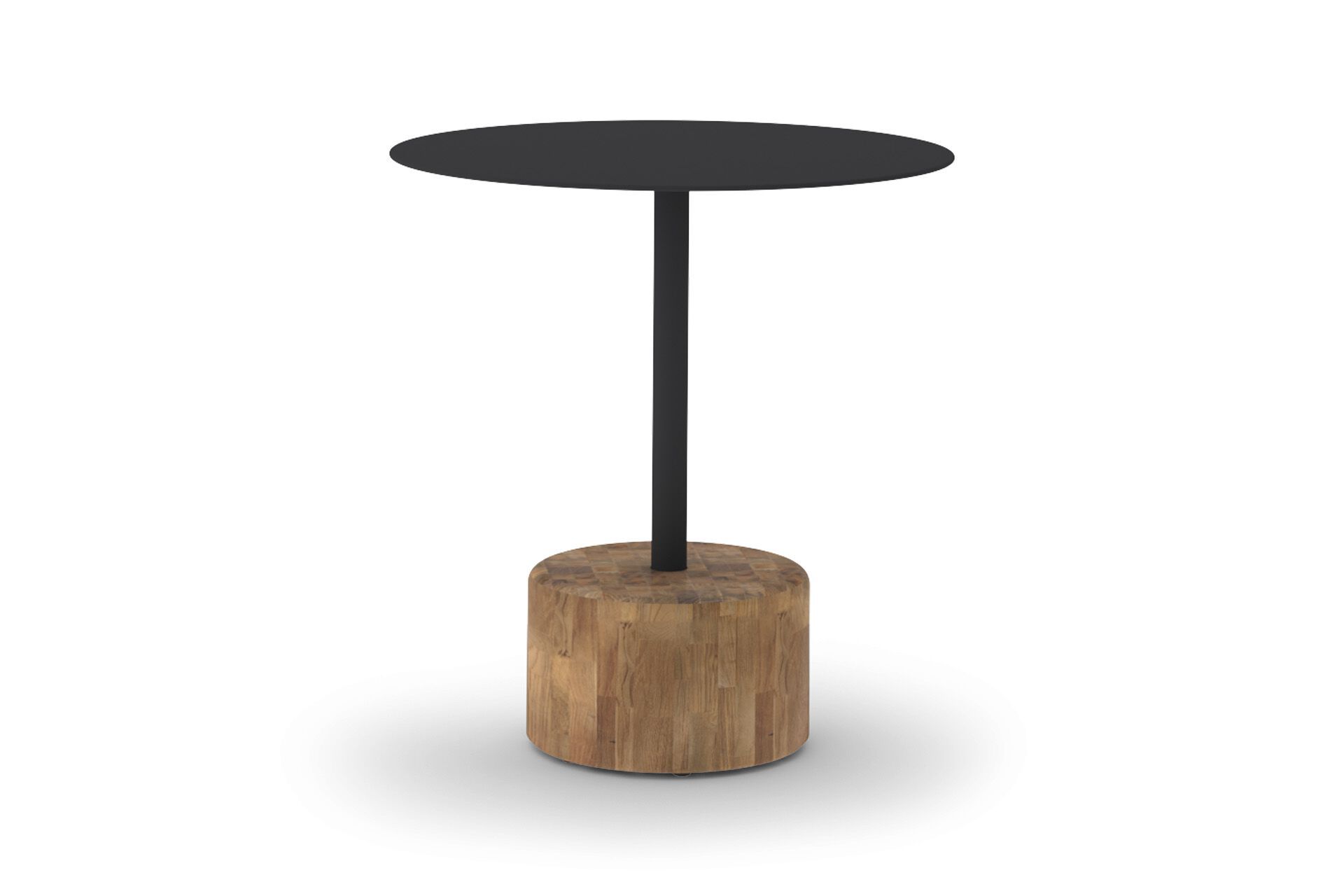 Круглый стол с алюминиевым верхом и тиковым или каменным основанием MAMAGREEN Glyph ARCH-00114968 - Вид №1