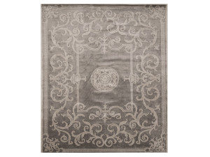 Шелковый прямоугольный ковер ручной работы